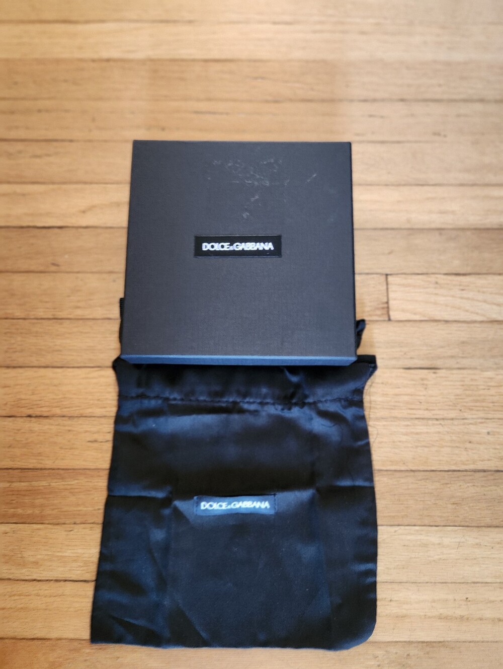 Dolce & Gabbana Empty Accessory Gift Box and Drawstring Dustbag Bundle